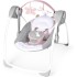 Ingenuity Comfort 2 Go Compact Portable 6-Speed Baby Swing with Music, Folds for Easy Travel-Flora the Unicorn (Pink), 0-9 Months (12202)