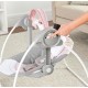 Ingenuity Comfort 2 Go Compact Portable 6-Speed Baby Swing with Music, Folds for Easy Travel-Flora the Unicorn (Pink), 0-9 Months (12202)