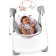 Ingenuity Comfort 2 Go Compact Portable 6-Speed Baby Swing with Music, Folds for Easy Travel-Flora the Unicorn (Pink), 0-9 Months (12202)