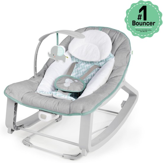 Ingenuity Keep Cozy 3-in-1 Grow with Me Vibrating Baby Bouncer Seat & Infant to Toddler Rocker - Weaver, Newborn and up