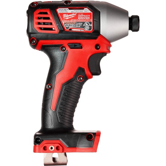 Milwaukee 2656-20 M18 18V 1/4 Inch Hex Impact Driver with 1,500 in-lbs Torque (Tool Only)