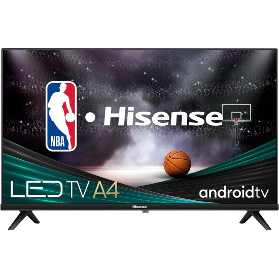 Hisense 32A4H - 32 inch Smart 1080P Full HD Android TV with DTS Virtual X, Game & Sports Modes, Chromecast Built-in, Alexa Compatibility