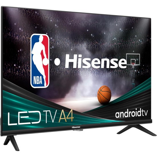 Hisense 32A4H - 32 inch Smart 1080P Full HD Android TV with DTS Virtual X, Game & Sports Modes, Chromecast Built-in, Alexa Compatibility