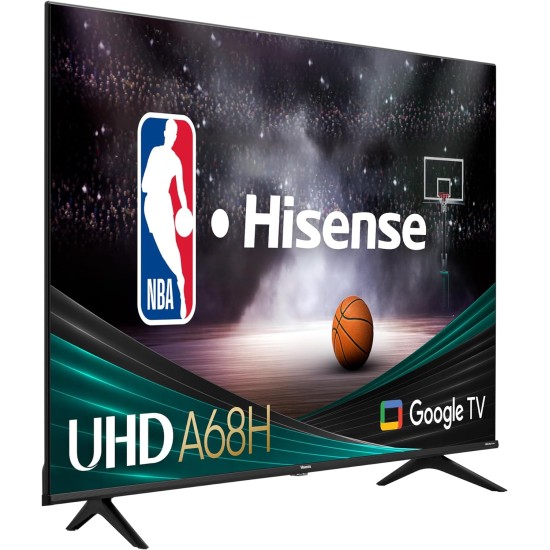 Hisense 43A68H - 43 inch Smart Ultra HD 4K Dolby Vision HDR10 Google TV with Bluetooth, Voice Remote (Canada Model)