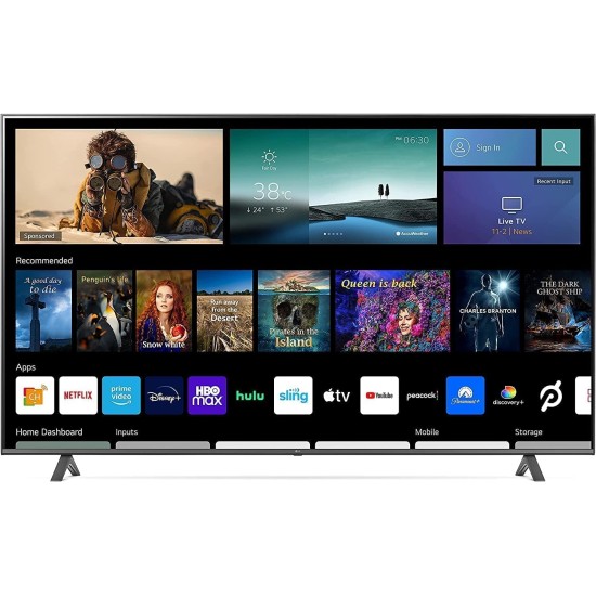 LG 50-Inch 4K Black Smart TV UQ7590 Series Alexa Built-in - 50UQ7590