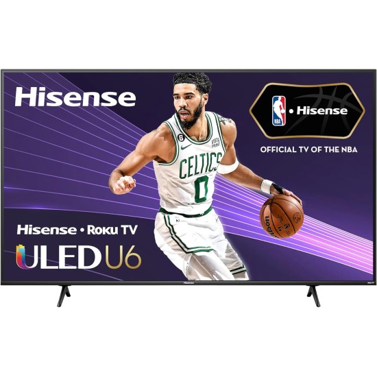 Hisense 55U6KR-55 Inch 4K ULED Roku Smart TV with Quantum Dot Technology