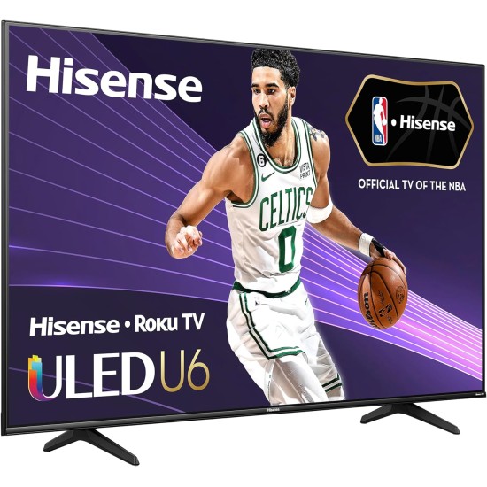 Hisense 55U6KR-55 Inch 4K ULED Roku Smart TV with Quantum Dot Technology