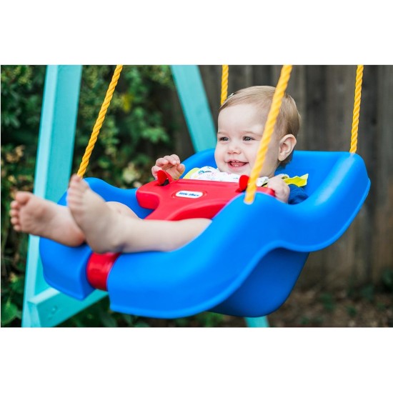 Little Tikes 2 -in- 1 Snug 'n Secure Grow With Me Swing - Blue (642456)