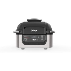 Ninja AG300C Foodi 4-in-1 Indoor Grill With 4-Quart (3.8L) Air Fryer, Roast, Bake, and Cyclonic Grilling Technology (Canadian Version)