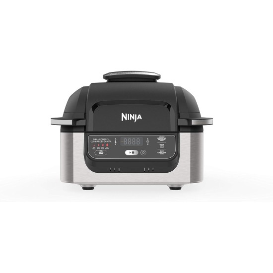 Ninja AG300C Foodi 4-in-1 Indoor Grill With 4-Quart (3.8L) Air Fryer, Roast, Bake, and Cyclonic Grilling Technology (Canadian Version)