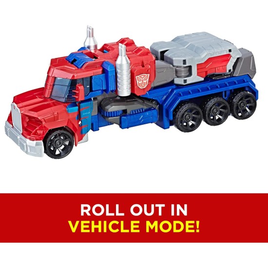 Transformers Toys Heroic Optimus Prime Action Figure - Timeless Large-Scale Figure, Changes into Toy Truck - Toys for Kids 6 and Up, 11-inch (Amazon Exclusive)