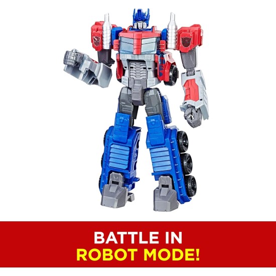 Transformers Toys Heroic Optimus Prime Action Figure - Timeless Large-Scale Figure, Changes into Toy Truck - Toys for Kids 6 and Up, 11-inch (Amazon Exclusive)