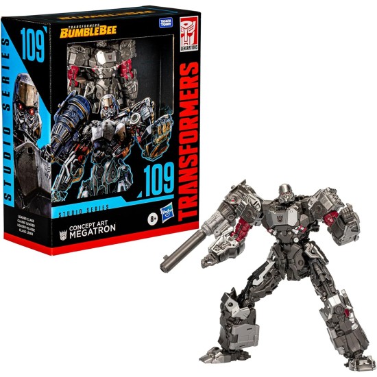 Transformers Toys Studio Series Leader Transformers: Bumblebee 109 Concept Art Megatron, 8.5-inch Converting Action Figure, 8+