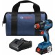 Bosch GDX18V-1800B12 18V EC Brushless 1/4 In. and 1/2 In. Two-in-One Bit/Socket Impact Driver Kit with 2.0 Ah SlimPack Battery