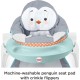 Fisher-Price Portable Baby Chair Sit-Me-Up Floor Seat with Snack Tray and Removable Toy Bar, Penguin Island (GKH31)