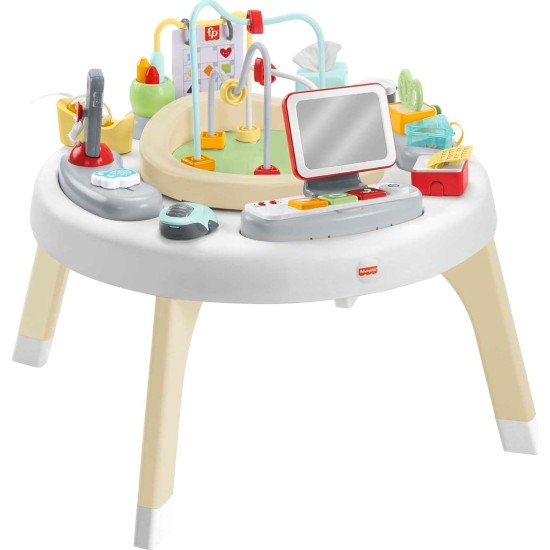 Fisher-Price 2-in-1 Like a Boss Activity Center, Baby Entertainer and Play Table with Music Lights and Sounds for Infants and Toddlers