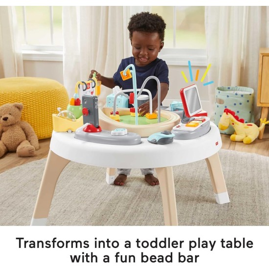 Fisher-Price 2-in-1 Like a Boss Activity Center, Baby Entertainer and Play Table with Music Lights and Sounds for Infants and Toddlers