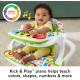 Fisher-Price Portable Baby Chair Kick & Play Deluxe Sit-Me-Up Seat with Piano Learning Toy & Snack Tray for Infants to Toddlers (HJC34)