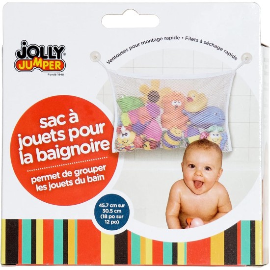 Jolly Jumper Bath Tub Toy Bag, White