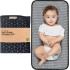 Portable Diaper Changing Pad - Waterproof Foldable Baby Changing Mat - Travel Diaper Change Mat - Lightweight Changing Pads for Baby - Baby Changer - Machine Washable - Small Changing Pad (Black Geo)