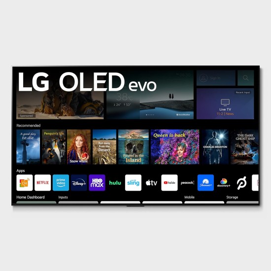 LG 77-Inch Class OLED evo Gallery Edition G2 Series Alexa Built-in 4K Smart TV 120Hz Refresh Rate, AI-Powered 4K, Dolby Cinema, WiSA Ready, Cloud Gaming (OLED77G2PUA, 2022), Silver