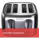 BLACK+DECKER Toaster 4 Slice, Classic Oval, Black with Stainless Steel Accents, TR1478BD