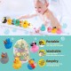 25 Pack Rubber Duck Pack Bath Toy Assortment Bulk Floater Duck for Kids Birthday Gifts Baby Showers Classroom Prizes Party Favors Rubber Duckies for Jeep Summer Beach Pool Toys (A-25 Pack)