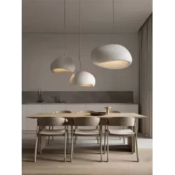 Nordic Minimalist Wabi Sabi E27 LED Chandelier - Pendant Light for Dining Room, Bar, Bedroom, and Loft