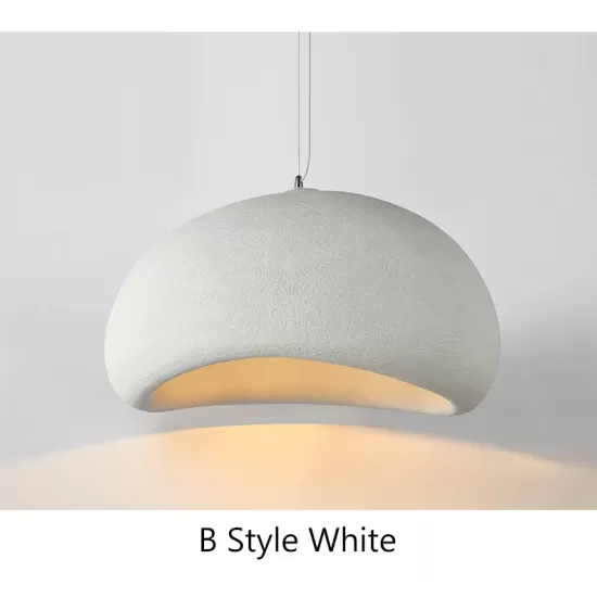 Nordic Minimalist Wabi Sabi E27 LED Chandelier - Pendant Light for Dining Room, Bar, Bedroom, and Loft