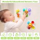 Suction Cup Spinner Toys for Baby, Sensory Toys Learning Toys for Toddlers 1-3, Baby Bath Toys for Babies 12-18 Months, 1 2 3 Year Old Girl Boy Gifts Idea (3 Pcs)