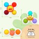 Suction Cup Spinner Toys for Baby, Sensory Toys Learning Toys for Toddlers 1-3, Baby Bath Toys for Babies 12-18 Months, 1 2 3 Year Old Girl Boy Gifts Idea (3 Pcs)